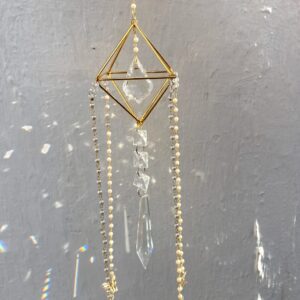 Butterfly Garden Crystal Suncatcher | Boho Nature-Inspired Window Decor